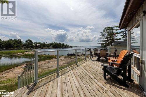 64 Wolverine Beach Road, Port Severn, ON - Outdoor With Deck Patio Veranda With View