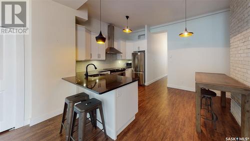 302 2128 Dewdney Avenue, Regina, SK - Indoor Photo Showing Kitchen With Upgraded Kitchen