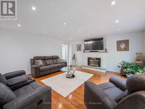 53 Highgrove Crescent, Richmond Hill, ON - Indoor Photo Showing Living Room With Fireplace