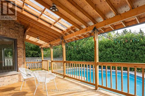 49 Topham Crescent, Richmond Hill, ON - Outdoor With In Ground Pool With Deck Patio Veranda