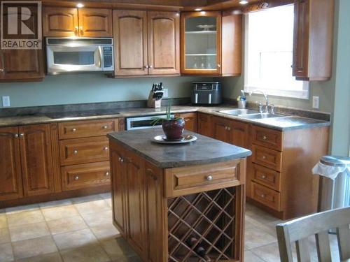 126 Georgetown Road, Corner Brook, NL - Indoor Photo Showing Kitchen With Double Sink