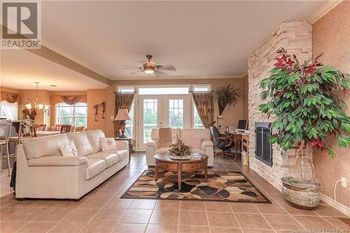 759 Route 933, Haute-Aboujagane, NB - Indoor Photo Showing Living Room With Fireplace