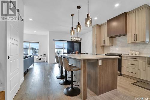 4154 Fieldstone Way, Regina, SK - Indoor Photo Showing Kitchen With Upgraded Kitchen