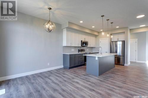 320 Myles Heidt Lane, Saskatoon, SK - Indoor Photo Showing Kitchen With Stainless Steel Kitchen With Upgraded Kitchen