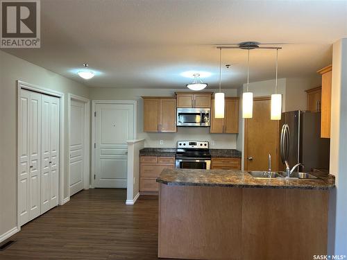 109 1621 Dakota Drive, Regina, SK - Indoor Photo Showing Kitchen With Stainless Steel Kitchen With Double Sink