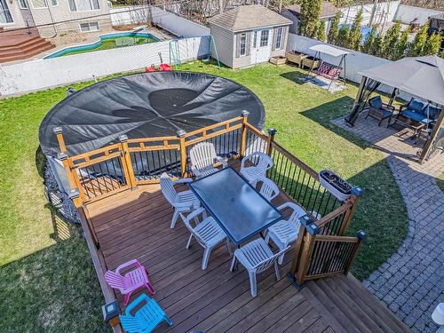 Backyard - 161 Rue Des Abbesses, Vaudreuil-Dorion, QC - Outdoor With Deck Patio Veranda With Exterior