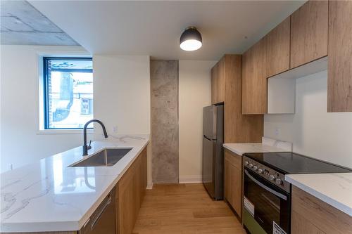 11 Robert Street|Unit #402, Hamilton, ON - Indoor Photo Showing Kitchen With Stainless Steel Kitchen