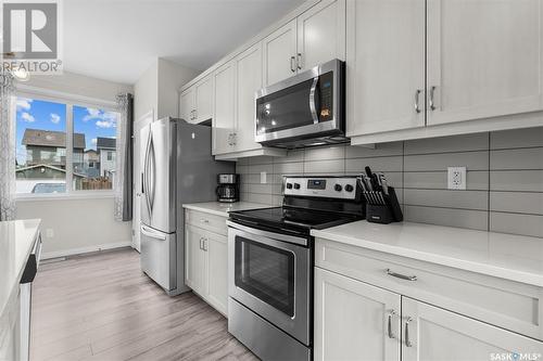 2048 Brighton Common, Saskatoon, SK - Indoor Photo Showing Kitchen With Stainless Steel Kitchen