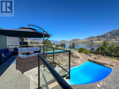 10015 87Th Street, Osoyoos, BC - Outdoor With In Ground Pool With Deck Patio Veranda With View