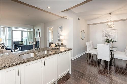 11 Bronte Road|Unit #516, Oakville, ON - Indoor Photo Showing Kitchen With Double Sink