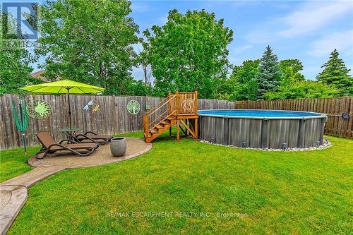 53 Foxtrot Drive, Hamilton (Stoney Creek), ON - Outdoor With Above Ground Pool With Backyard