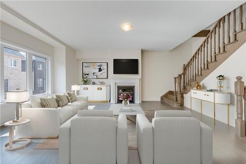 3916 Leonardo Street, Burlington, ON - Indoor Photo Showing Living Room With Fireplace