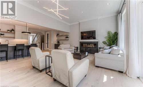 43 Cardinal Crescent S, Waterloo, ON - Indoor Photo Showing Living Room With Fireplace