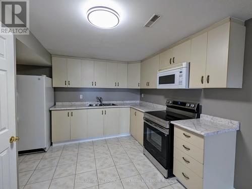 2-Bsmt - 56 Moorehead Crescent, Brampton, ON - Indoor Photo Showing Kitchen With Double Sink