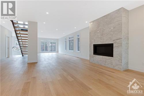 14 Thornton Avenue, Ottawa, ON - Indoor Photo Showing Living Room With Fireplace