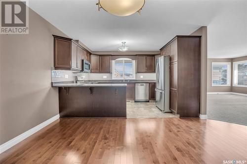 106 3750 Haughton Road E, Regina, SK - Indoor Photo Showing Kitchen With Stainless Steel Kitchen With Upgraded Kitchen