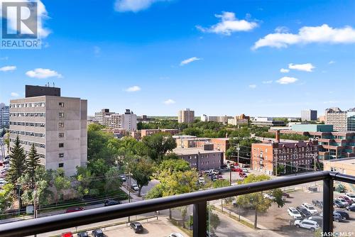 805 2055 Rose Street, Regina, SK - Outdoor With Balcony With View