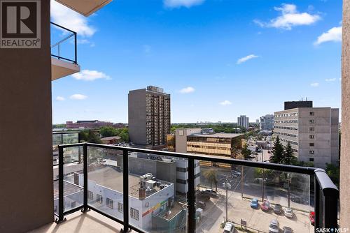 805 2055 Rose Street, Regina, SK - Outdoor With Balcony With View