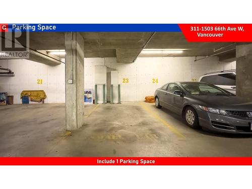 311 1503 W 66 Avenue, Vancouver, BC - Indoor Photo Showing Garage