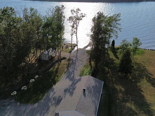 Overall view - 445 Ch. De La Gap, Notre-Dame-Du-Nord, QC - Outdoor With Body Of Water With View