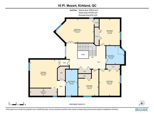 Plan (croquis) - 10 Place Mozart, Kirkland, QC 