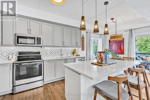 201 - 19 Stumpf Street, Centre Wellington (Elora/Salem), ON - Indoor Photo Showing Kitchen With Upgraded Kitchen