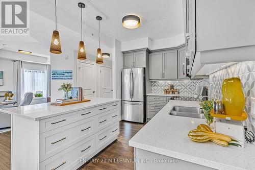 201 - 19 Stumpf Street, Centre Wellington (Elora/Salem), ON - Indoor Photo Showing Kitchen With Double Sink With Upgraded Kitchen