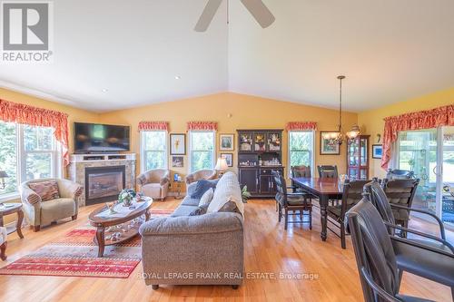 406 Lakehurst Circle Road, Galway-Cavendish And Harvey, ON - Indoor Photo Showing Living Room With Fireplace