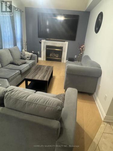 34 Feather Reed Way, Brampton (Sandringham-Wellington), ON - Indoor Photo Showing Living Room With Fireplace