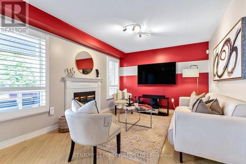 19 Davey Street, Ajax (South East), ON - Indoor Photo Showing Living Room With Fireplace