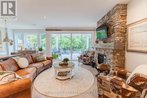 34734 Bayfield Road, Bluewater (Bayfield), ON - Indoor Photo Showing Living Room With Fireplace