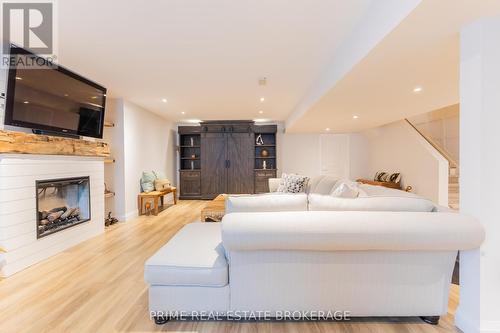 34734 Bayfield Road, Bluewater (Bayfield), ON - Indoor Photo Showing Living Room With Fireplace