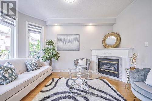 58 St Damian Avenue, Vaughan (Vellore Village), ON - Indoor Photo Showing Living Room With Fireplace