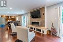 1625 Hunter Creek Road, Minden Hills, ON  - Indoor Photo Showing Living Room With Fireplace 