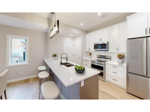 4 - 4824 Ridge Road, Radium Hot Springs, BC - Indoor Photo Showing Kitchen With Double Sink With Upgraded Kitchen