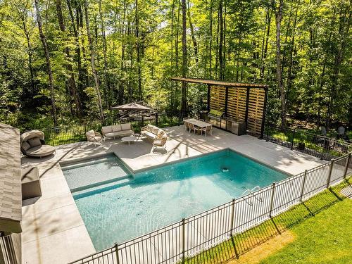 Piscine - 27 Rue De L'Orée-Des-Bois, Saint-Denis-De-Brompton, QC - Outdoor With In Ground Pool With Backyard