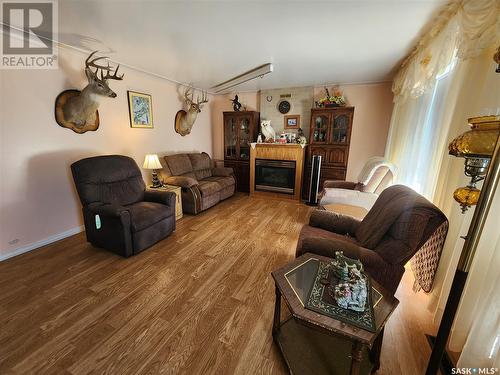 610 Wolseley Avenue, Grenfell, SK - Indoor Photo Showing Living Room With Fireplace