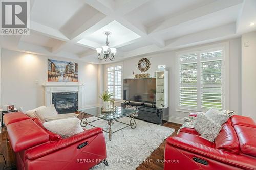 70 Leparc Road, Brampton (Vales Of Castlemore North), ON - Indoor Photo Showing Living Room With Fireplace