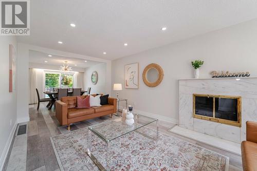 96 Mercury Road, Toronto (West Humber-Clairville), ON - Indoor Photo Showing Living Room With Fireplace