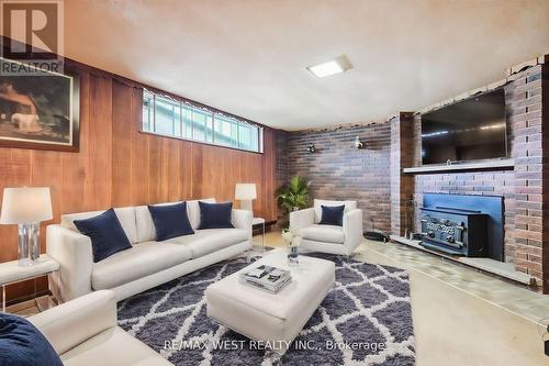 3027 Weston Road, Toronto (Humberlea-Pelmo Park), ON - Indoor Photo Showing Living Room With Fireplace