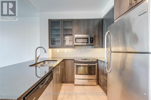 914 - 1185 The Queensway, Toronto (Islington-City Centre West), ON - Indoor Photo Showing Kitchen With Stainless Steel Kitchen With Double Sink With Upgraded Kitchen