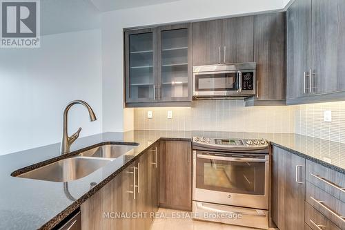 914 - 1185 The Queensway, Toronto (Islington-City Centre West), ON - Indoor Photo Showing Kitchen With Stainless Steel Kitchen With Double Sink With Upgraded Kitchen