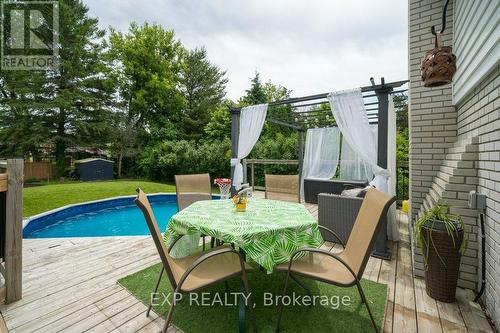 34 Taylor Drive, Prince Edward County (Ameliasburgh), ON - Outdoor With Above Ground Pool With Deck Patio Veranda