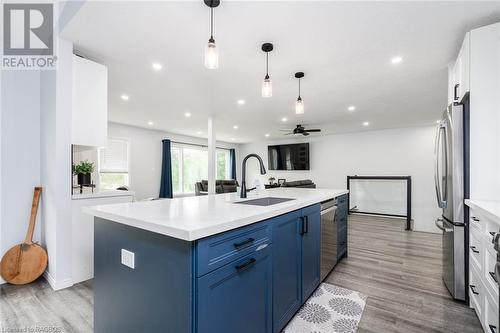 updated kitchen - 216 Fisher Crescent, Ayton, ON - Indoor Photo Showing Kitchen With Upgraded Kitchen