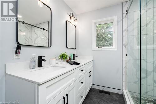 updated main bathroom - 216 Fisher Crescent, Ayton, ON - Indoor Photo Showing Bathroom