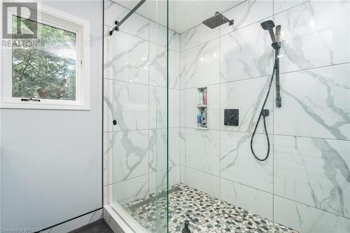 spacious walk in shower - 216 Fisher Crescent, Ayton, ON - Indoor Photo Showing Bathroom