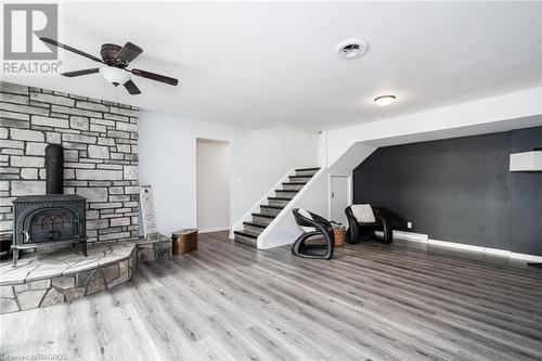 lower level - 216 Fisher Crescent, Ayton, ON - Indoor With Fireplace