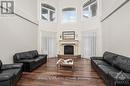 5800 Queenscourt Crescent, Ottawa, ON  - Indoor Photo Showing Living Room With Fireplace 