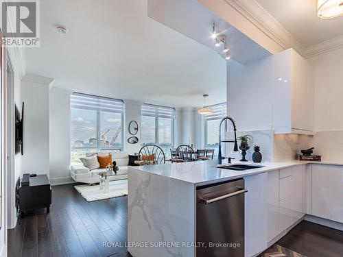 1409 - 15 Viking Lane, Toronto, ON - Indoor Photo Showing Kitchen With Double Sink With Upgraded Kitchen