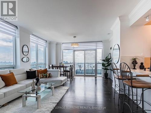 1409 - 15 Viking Lane, Toronto, ON - Indoor Photo Showing Living Room